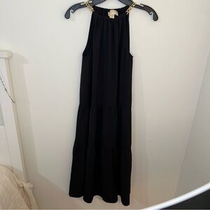 Michael Kors Black Tiered Dress Chain Straps Size XSmall